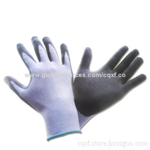 Safety Foam Nitrile Palm-coated Gloves, Nylon and Lycra Cord Liner